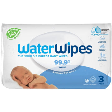 WaterWipes Μωρομάντηλα 99.9% Νερό 3 Pack - Υποαλλεργικά και 100% χωρίς πλαστικό